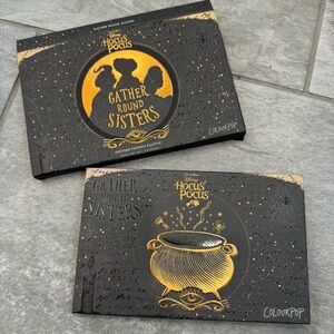 ColourPop Hocus Pocus Gather Round Sisters Palette with Gold and Black Design